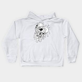 Abstract Splash Design Doodle Art Kids Hoodie